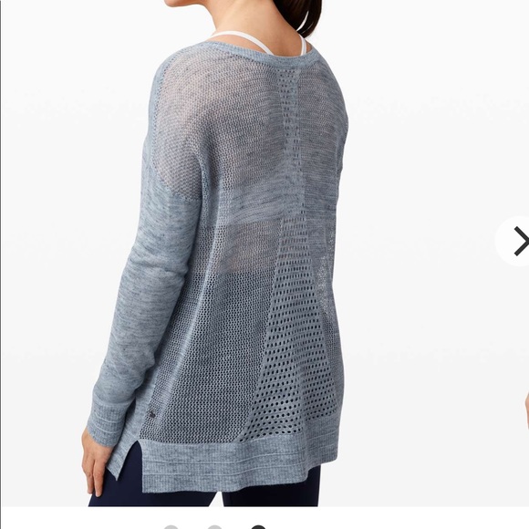 lululemon athletica Sweaters - New LULULEMON Well Being Crew Sweater HSAI Blue M